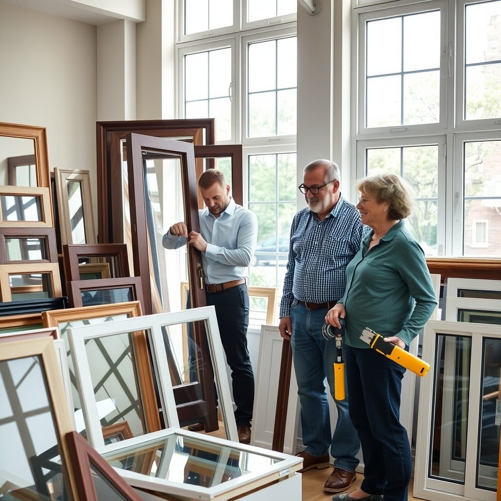 Showcase of window frame options
